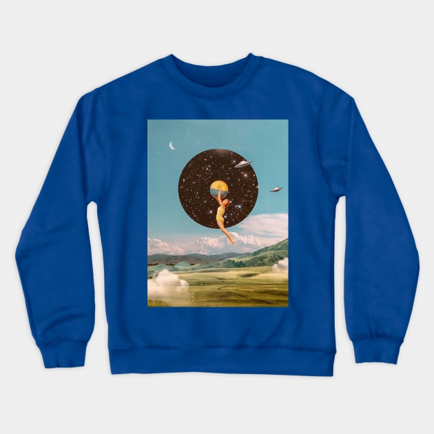 Black hole girl POSTER Crewneck Sweatshirt by Aephicles